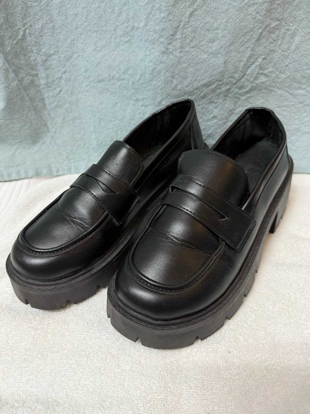 Chunky Slip On Loafers